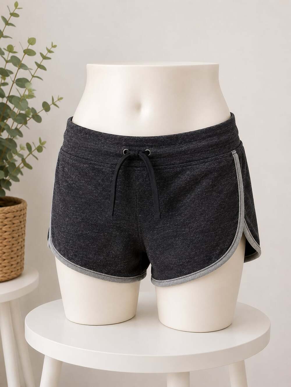 Athletic Works Women's Dark Gray Heather Athletic Shorts